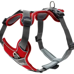 Hunter Divo hundesele XS rød/grå just mave 34-47 cm - Let pasform og tryg kontrol