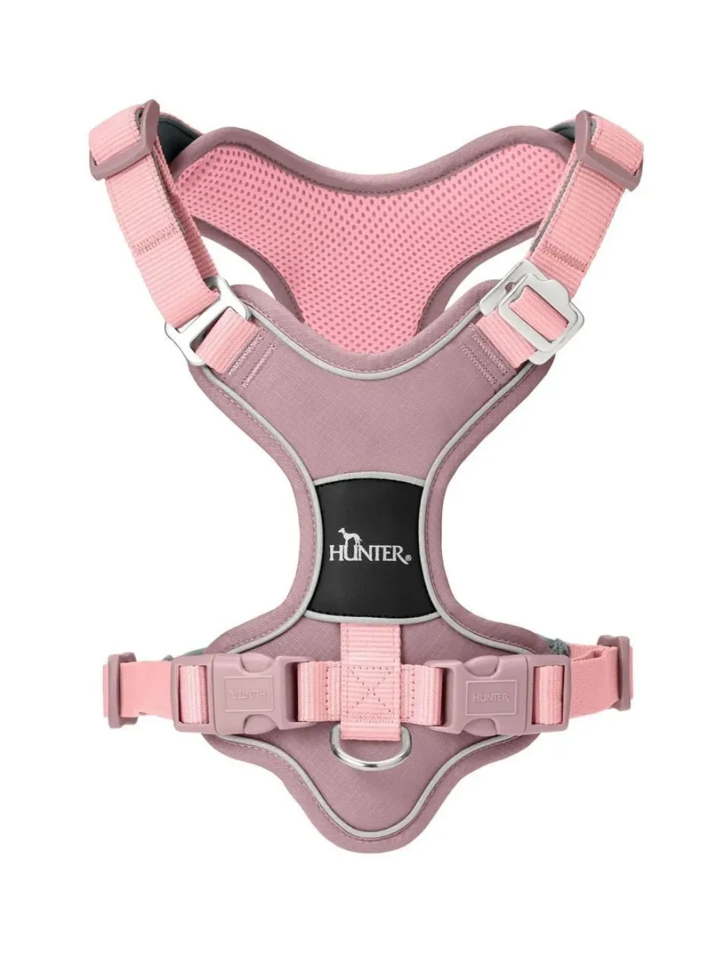 Hunter Divo Up hundesele L-XL lyserød just mave 79-107 cm - Stabil støtte og tryg kontrol