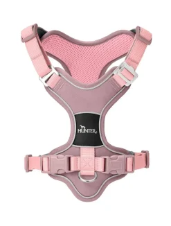 Hunter Divo Up hundesele S-M lyserød just mave 52-56 cm - Fleksibel pasform og rolig bevægelse