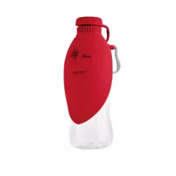 Hunter drikkeflaske med silikoneskål rød 550 ml