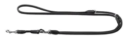 Hunter Elg Rundsyet Hundeline 10 mm Sort