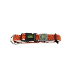 Hunter hunde halsbånd Hilo Orange L-XL - justerbart hundehalsbånd (40-60 cm, B 3,2 cm)