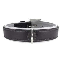 Hunter Hundehalsbånd læder Canada Elg Grå 50 - 37-43 cm