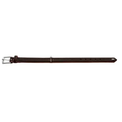 Hunter Hundehalsbånd læder Canada Elg Str.45 Sort/Cognac - 33-39 cm