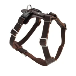 Hunter Hundesele Aalborg mørkebrun S-M/2 - Bryst/hals 51-64 cm