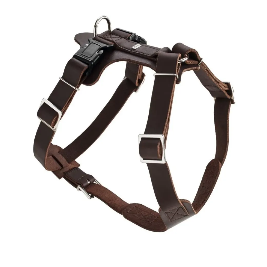 Hunter Hundesele Aalborg mørkebrun XXL (M-L/2) - Bryst/hals 62-90 cm