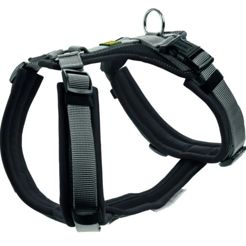 Hunter hundesele Maldon Sort og Grå XS længde 31-49 cm 1,5 cm - let og præcis pasform