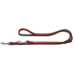 Hunter Hundesnor Canada Elg læder line 20mm Rød