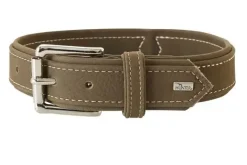 Hunter Hunting halsbånd str.40 Oliven - justerbart hundehalsbånd (29 - 35 cm., B 1,8 cm.)
