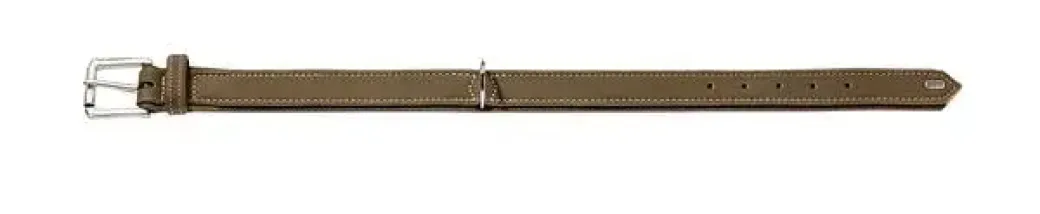Hunter Hunting halsbånd str.45 Oliven - justerbart hundehalsbånd (33 - 39 cm., B 2,8 cm.)
