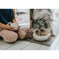 Hunter keramik Lund hunde skål 900 ml Beige