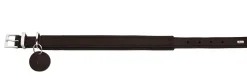 Hunter Larvik Comfort 55 Mørkebrun Hundehalsbånd - justerbart hundehalsbånd (36 - 46 cm, B