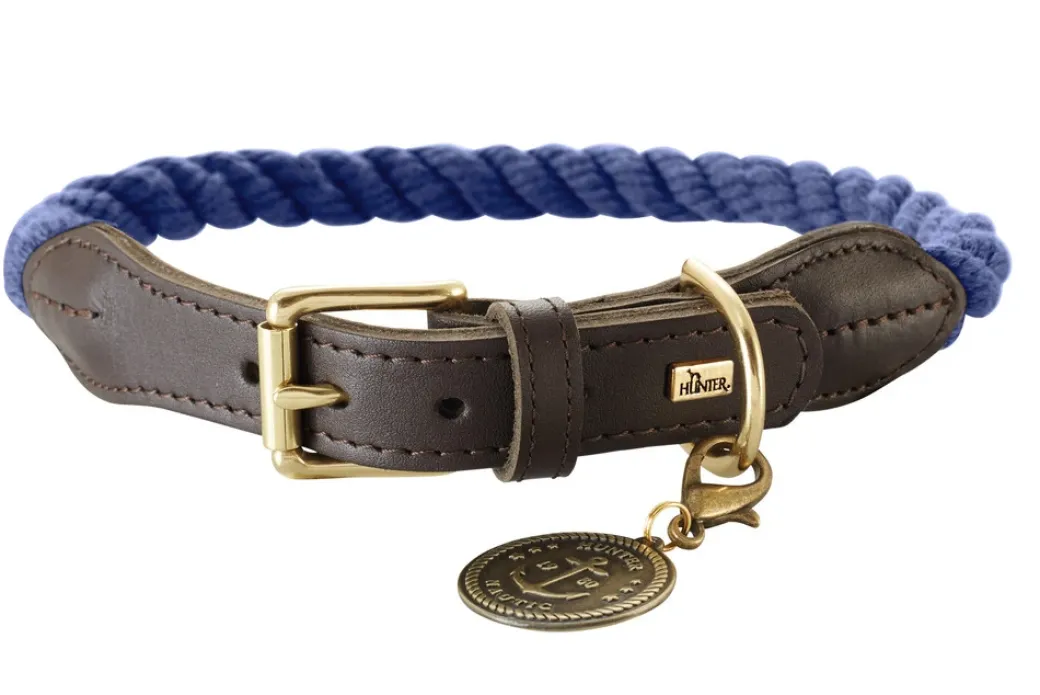 Hunter List Reb Halsbånd M Blå - 49-57 cm