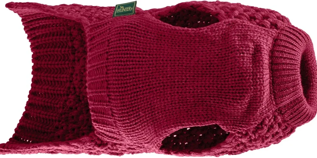 Hunter Malmø pullover strik bordeaux str. 30