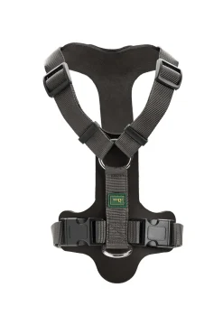 Hunter Mixed Aalborg læder hundesele XS-S sort/grå hals 40-50 cm - komfort og stabil pasform