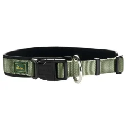 Hunter Neopren Plus hundehalsbånd oliven/sort 30 cm - 25-30 cm indstilling