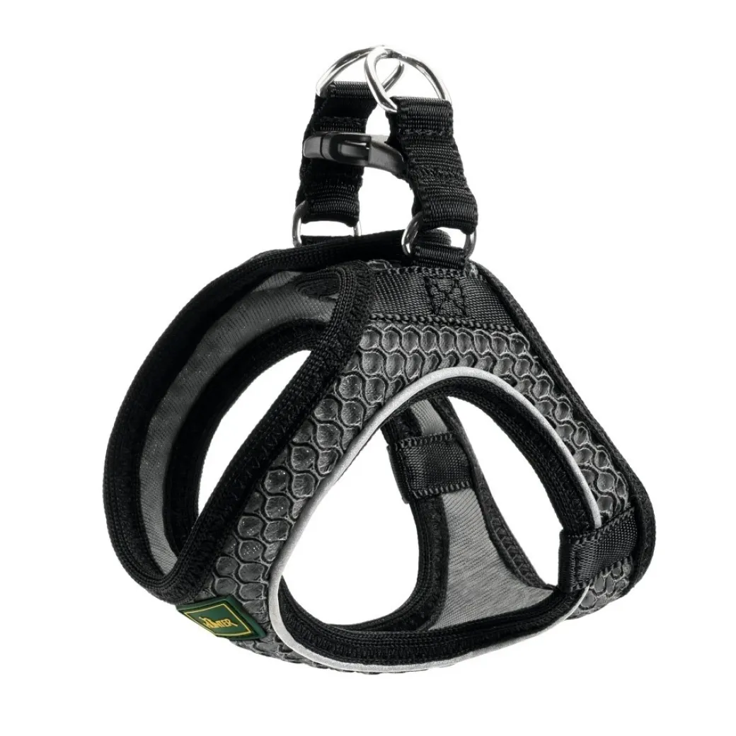 Hunter NY Hilo Comfort hundesele S antracitgrå just mave 46-52 cm - Let og fleksibel pasform