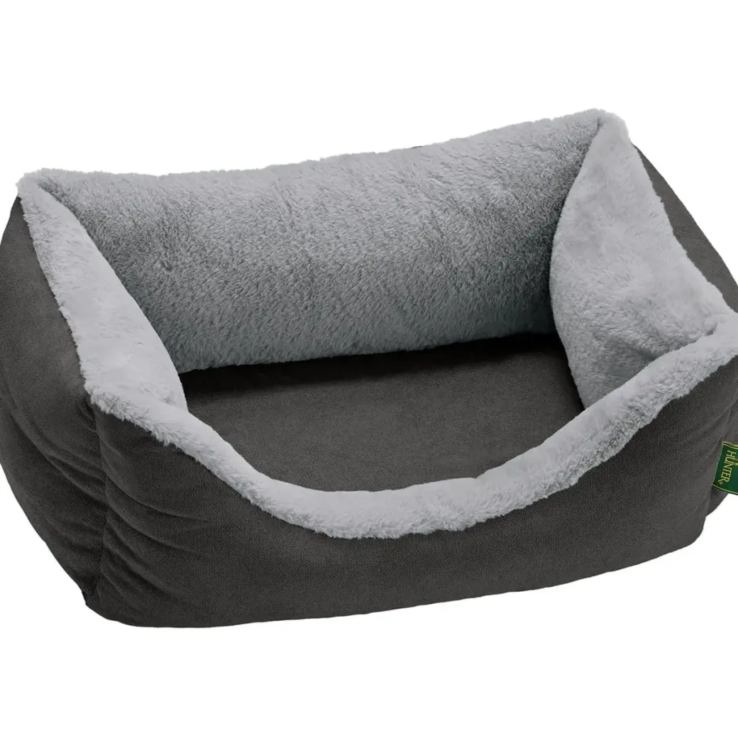 Hunter Ortopædisk Rockford hundeseng XLarge 120x90 cm Grå