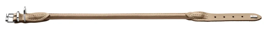 Hunter Rundsyet Elg halsbånd str. 50 Beige - justering 41-46 cm skånsom komfort