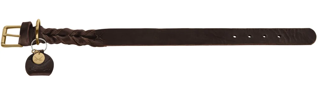 Hunter Sansibar Solid 60 Hundehalsbånd i læder - 48-54 cm