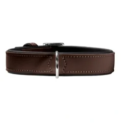 Hunter Softie hundehalsbånd brun 45 cm - 32-40 cm indstilling
