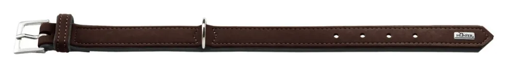 Hunter Softie hundehalsbånd 55 cm brun - 42-50 cm indstilling