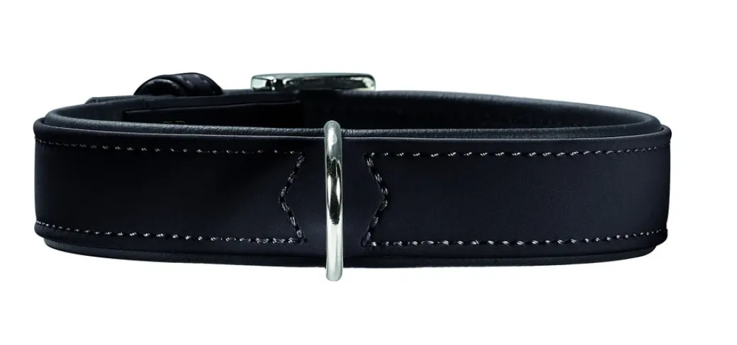 Hunter Softie hundehalsbånd 65 cm sort - 51-59 cm indstilling