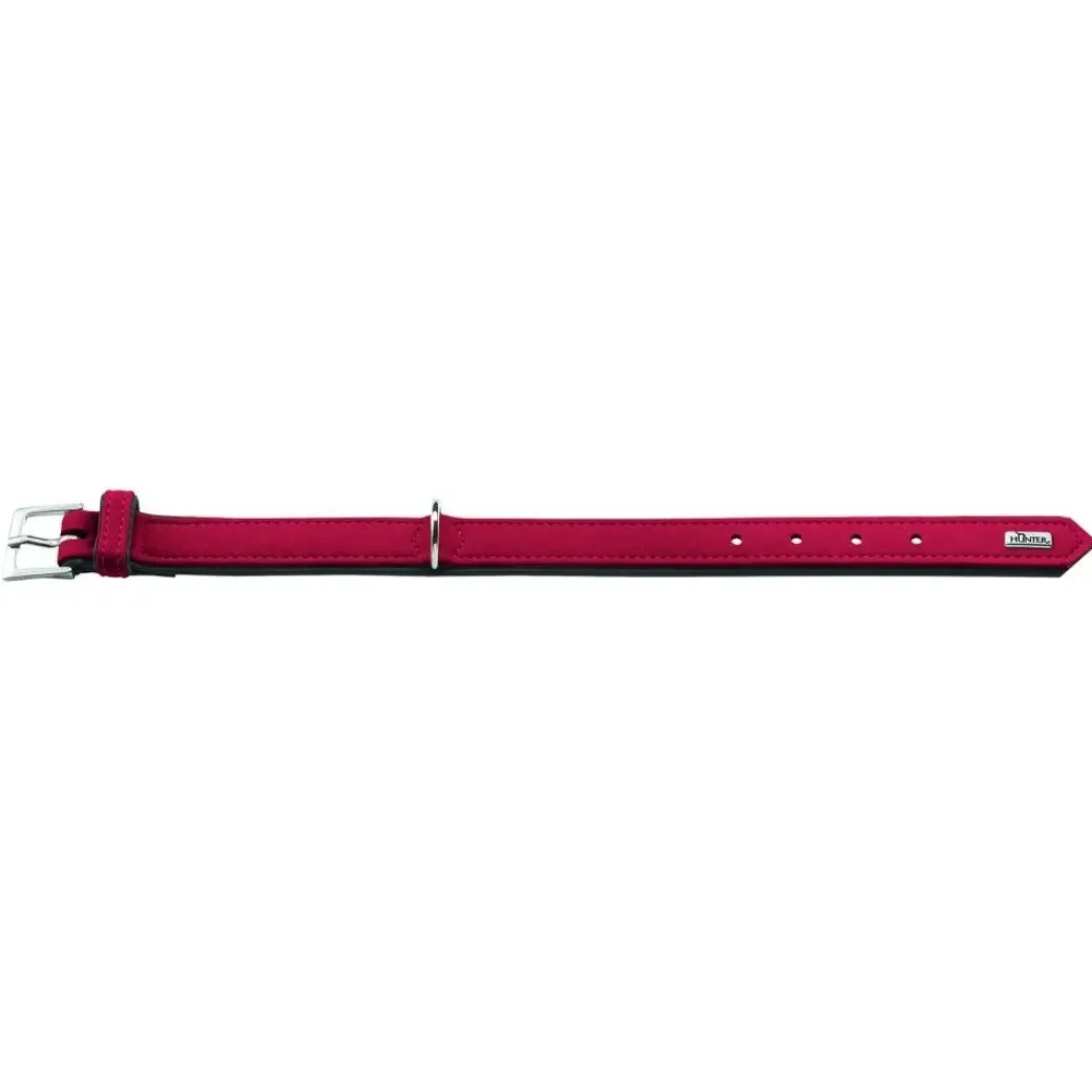 Hunter Softie hundehalsbånd 50 cm rød - 36-44 cm indstilling