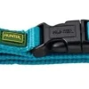 Hunter Vario Plus Halsbånd Petroleumsblå S 30-45 cm - Komfortabelt og justerbart hundehalsbånd