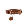Hunter Viborg AirTag Halsbånd Cognac S 45 - Justerbar 32-38 cm