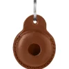 Hunter Viborg AirTag-holder Cognac - Elegant læderbeskyttelse til sikker sporing