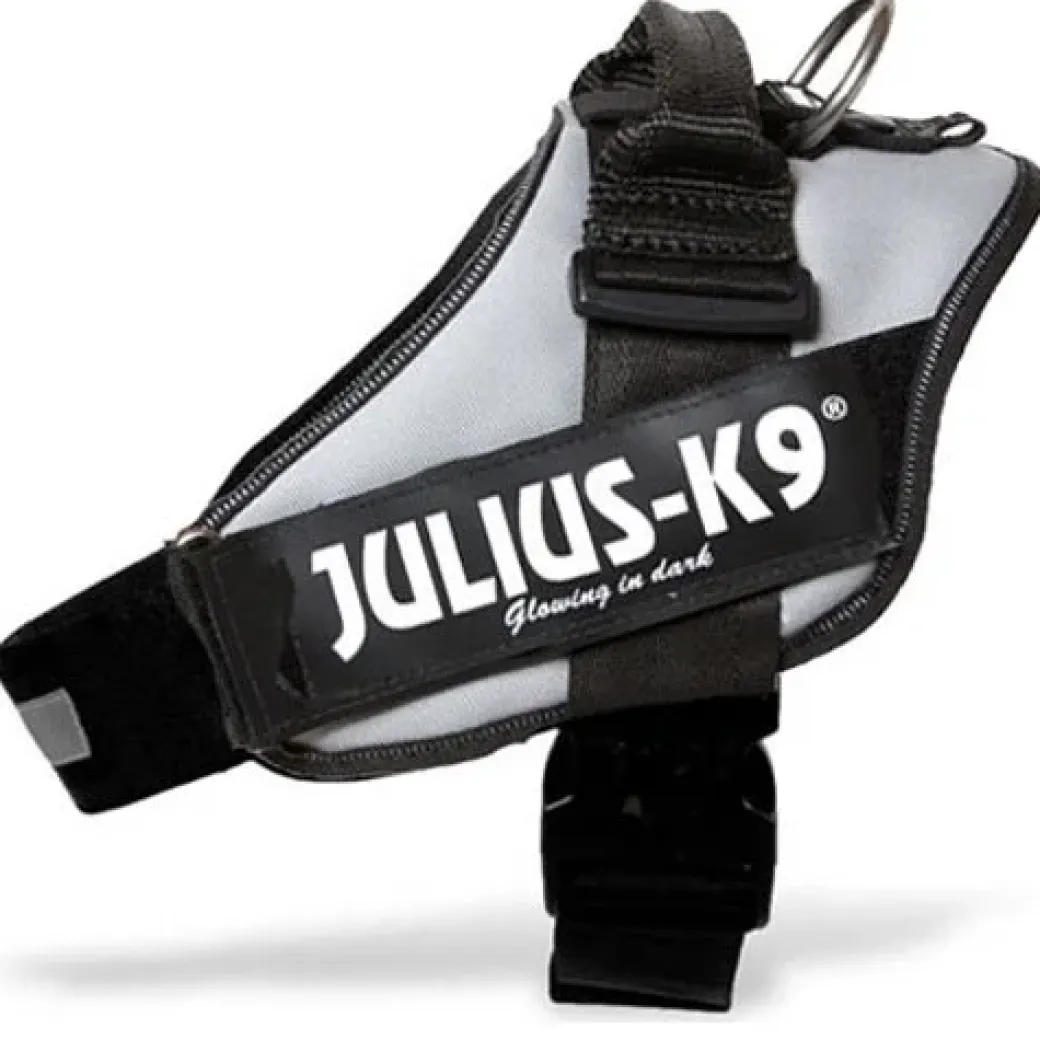 Julius K9 hundesele IDC sølvfarvet str Baby 1