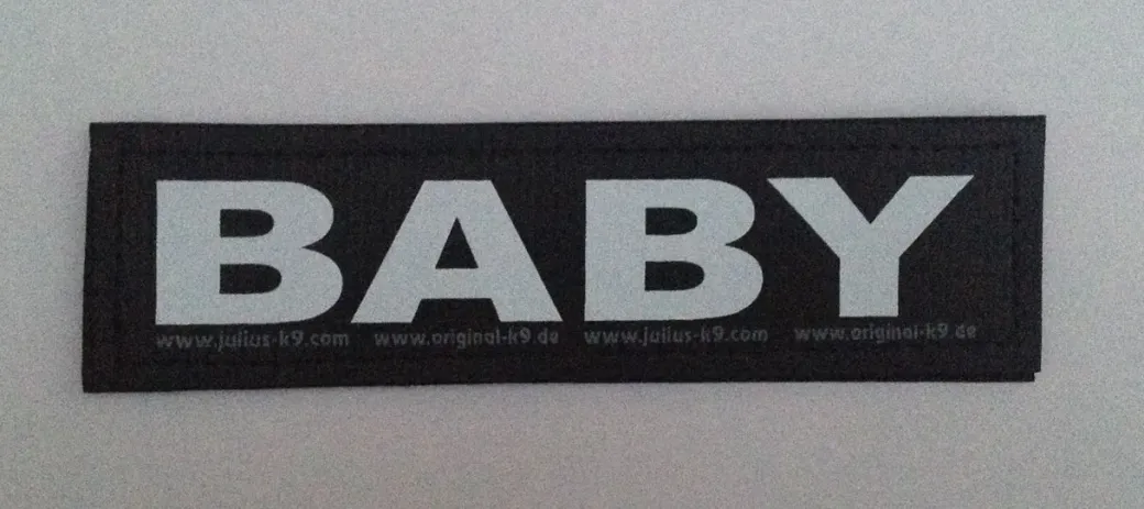 Julius K9 hundeskilt BABY stor