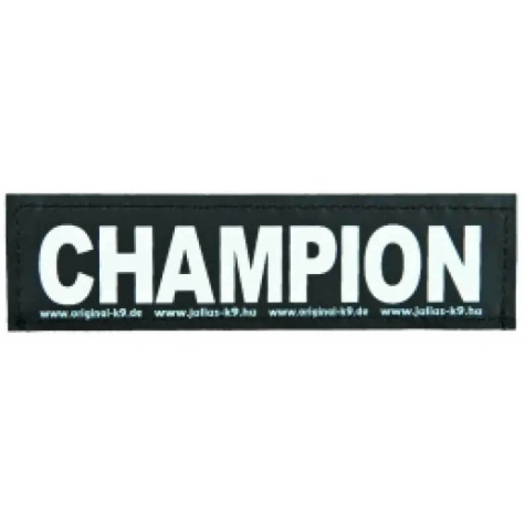 Julius K9 hundeskilt CHAMPION stor