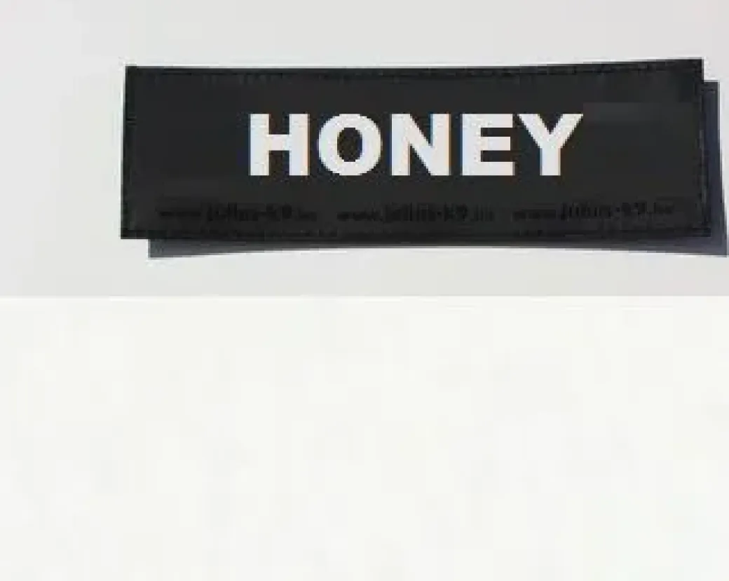 Julius K9 hundeskilt HONEY stor