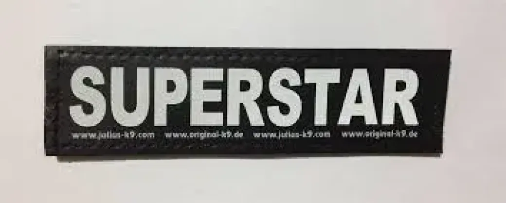 Julius K9 hundeskilt SUPERSTAR stor