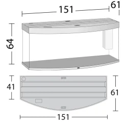 Juwel Aquarium VISION 450 LED Sort