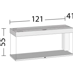 Juwel Rio 240 L Hvid 121x41x55 cm