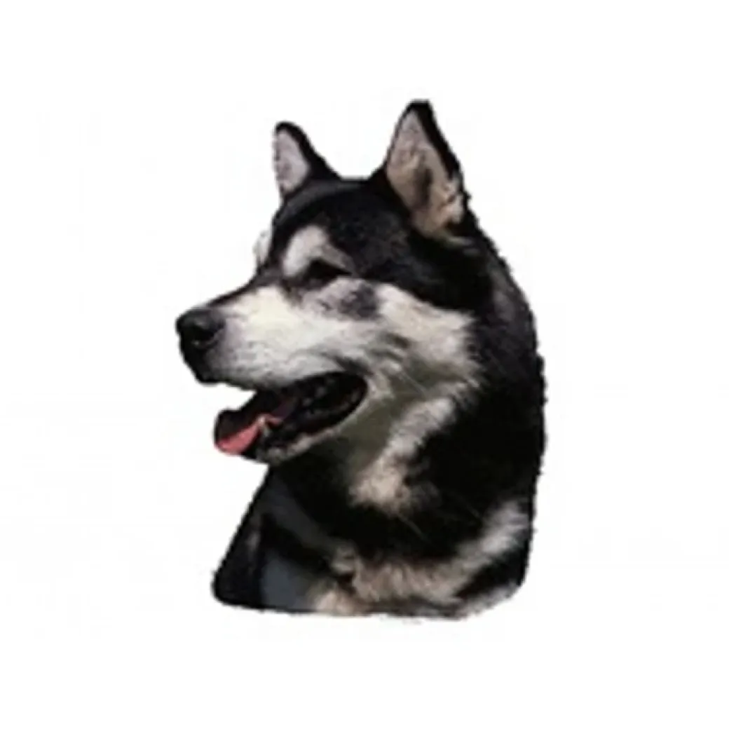 Klistermærke af Alaskan Malamute Hoved Stor