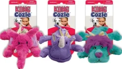 KONG Bamse Cozie Brights - blødt bamselegetøj til hunde