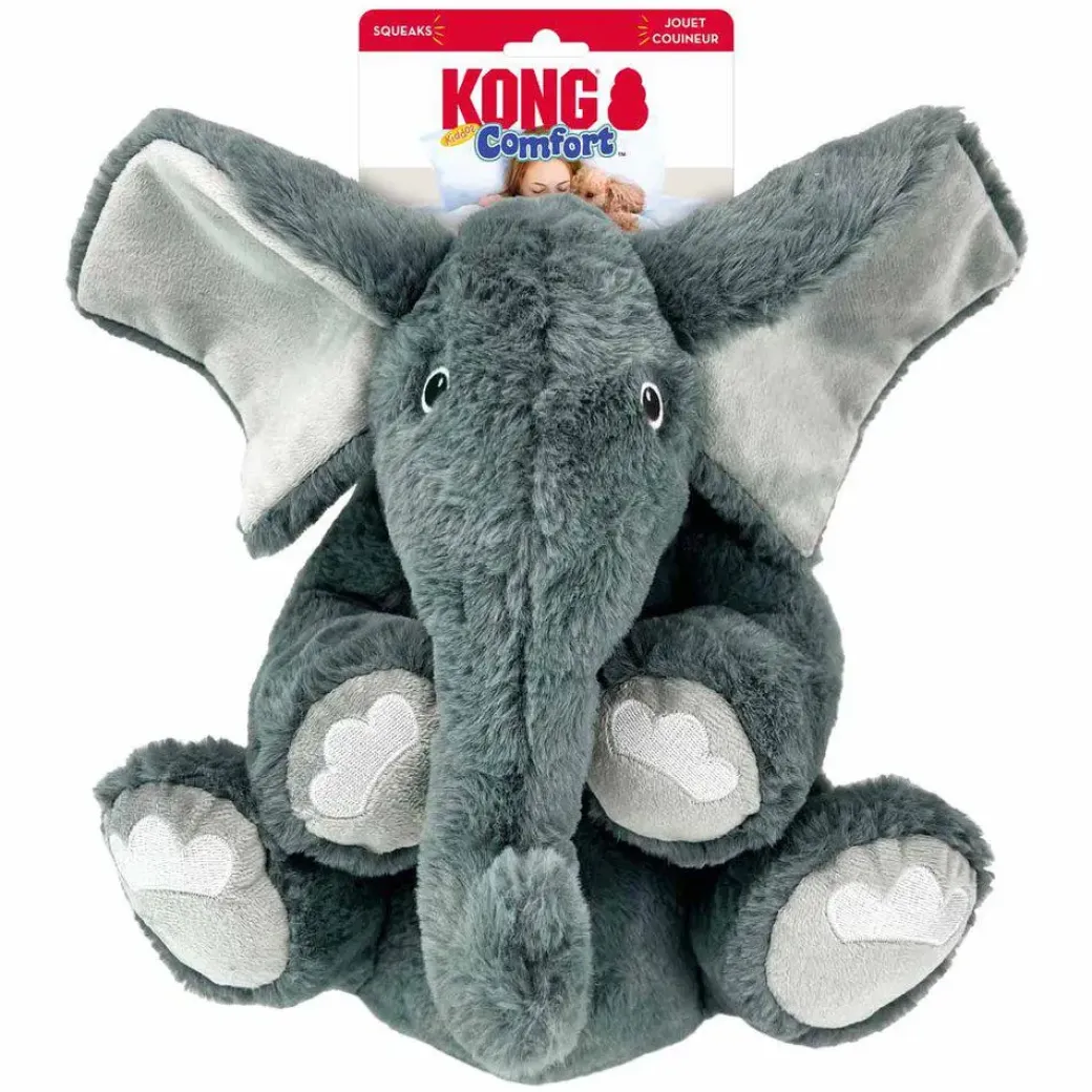 Kong Comfort Kiddos Jumbo Elephant XL - kæmpe elefant bamse til store hunde