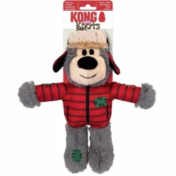 Kong Holiday Wild Knots Bear Mix M/L - juleinspireret robust bjørne-legetøj