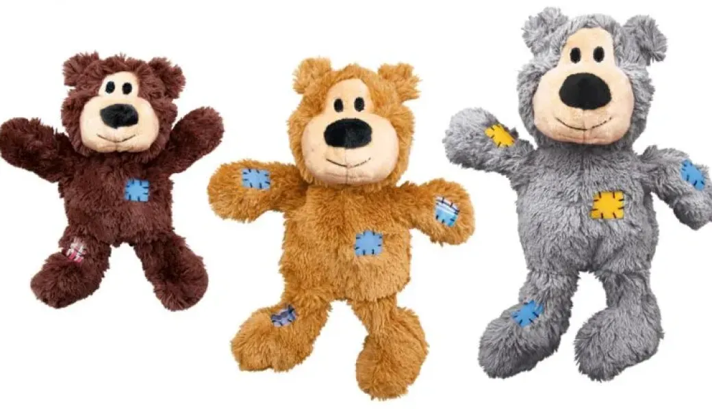 KONG Wild Knots Hundebamse Bjørn XS - lille bamse med reb