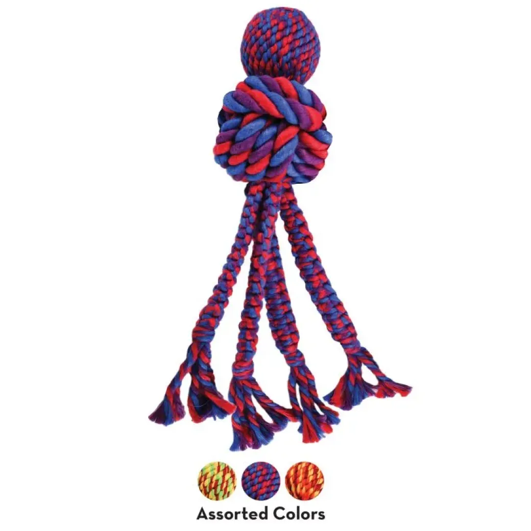 KONG Wubba Weaves XL 44 cm Mix - hundelegetøj