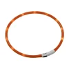 LED Visio Light Halsbånd Orange 20-70 cm - Opladeligt og tilpasset synlighed