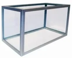 MiniZoo sølv aluminiums akvarie 720 liter (lang)