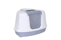 Moderna kattetoilet til hjørne 56x45x39 cm grå