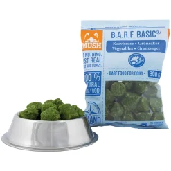 MUSH Basic grøntsager 1 kg til hund - naturligt tilskud med fibre