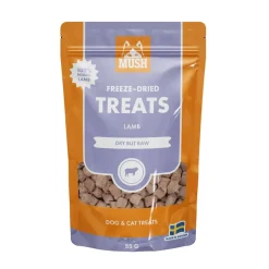 MUSH Treat Lam 55 g - naturlige frysetørrede hundesnacks