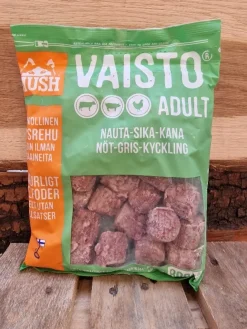 MUSH Vaisto Grøn Okse Gris Kylling 800 g - Naturligt hundefoder med kød og grønt